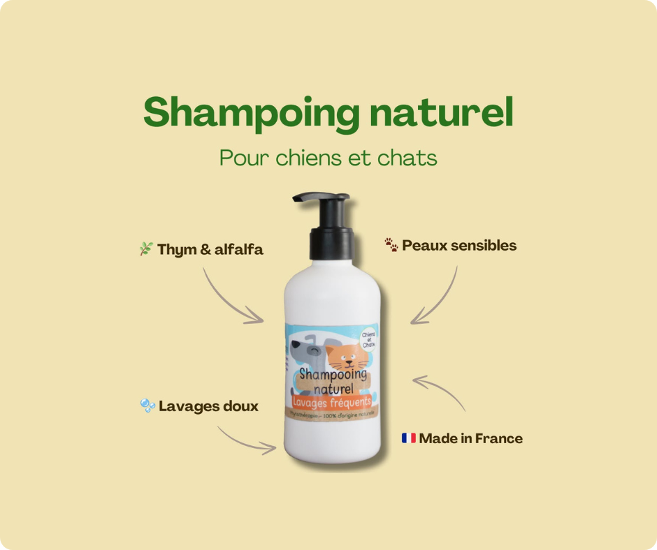 Shampoing Naturel & Apaisant Chiens & Chats