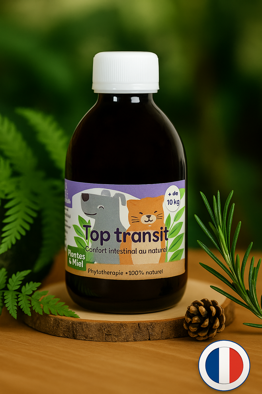 Sirop Naturel Transit Chiens & Chats - Plantes & Miel